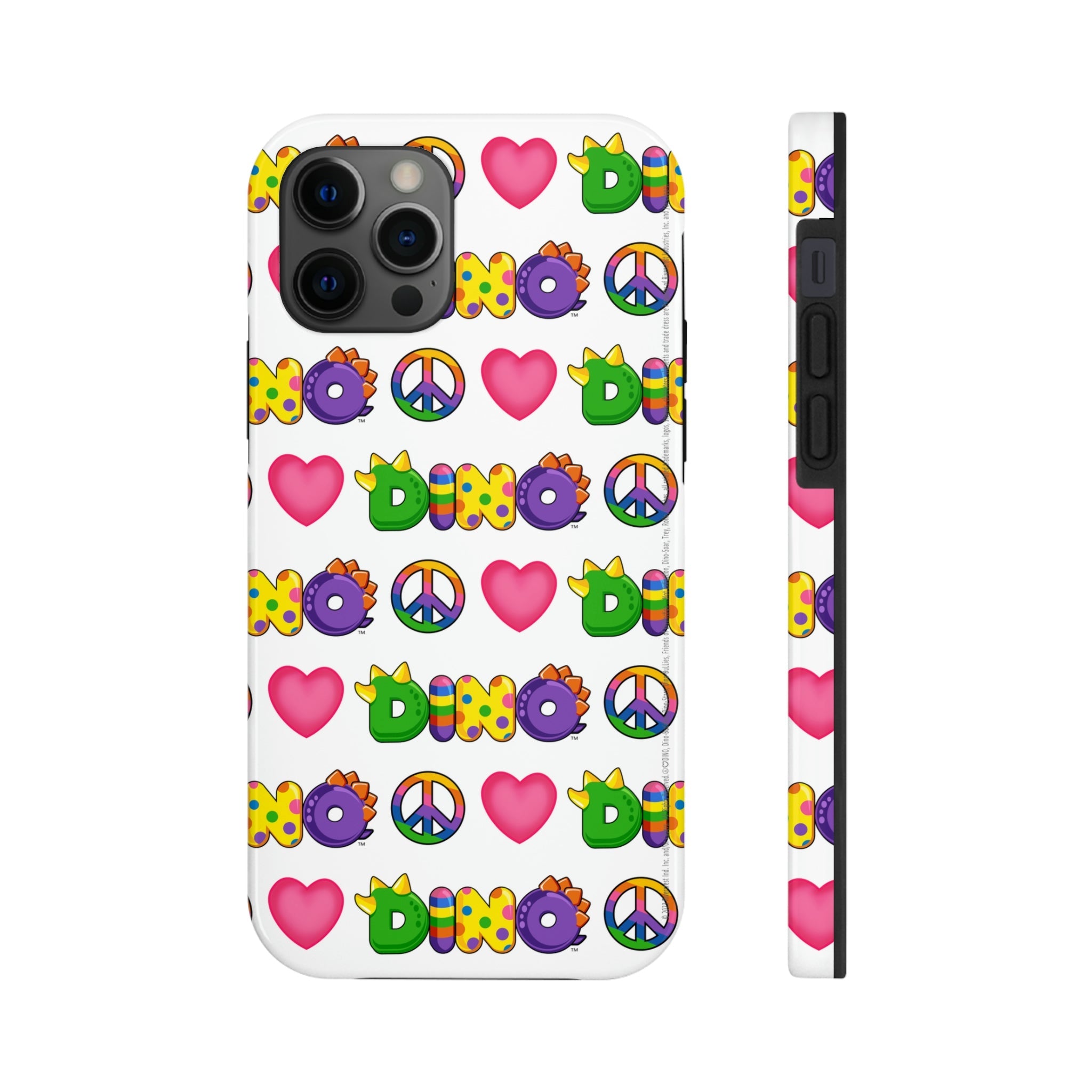 DINO-BUDDIES - Peace Love DINO (Pattern) - Tough Phone Cases, Case-M|  Dino-Buddies (Rivercrest Industries, Inc.)