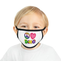 DINO-BUDDIES® - Peace Love DINO™ (Square) - Kid's Face Mask