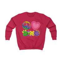 DINO-BUDDIES® - Peace Love DINO™ (Square) - Kid's Sweatshirt