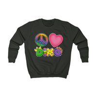 DINO-BUDDIES® - Peace Love DINO™ (Square) - Kid's Sweatshirt