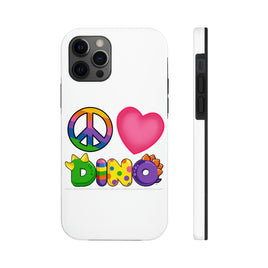 DINO-BUDDIES® - Peace Love DINO™ - Tough Phone Cases, Case-Mate