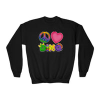 DINO-BUDDIES® - Peace Love DINO™ - Youth Crewneck Sweatshirt