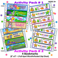 Dino-Buddies®™ Activity Pack #1 & #2 - Bookmarks