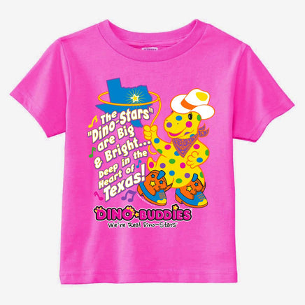DINO-BUDDIES®™ - T-Shirts - Deep In The Heart of Texas - Hot Pink