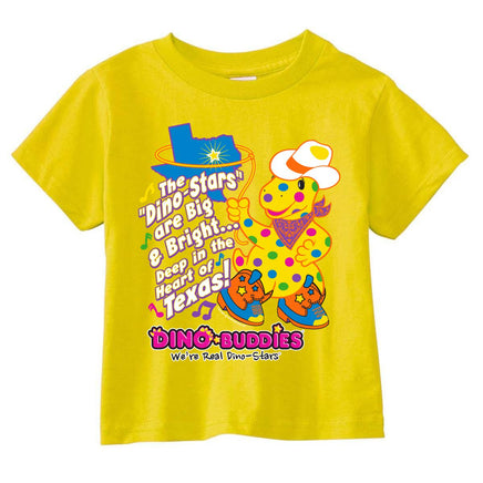 DINO-BUDDIES®™ - T-Shirts - Deep In The Heart of Texas - Yellow